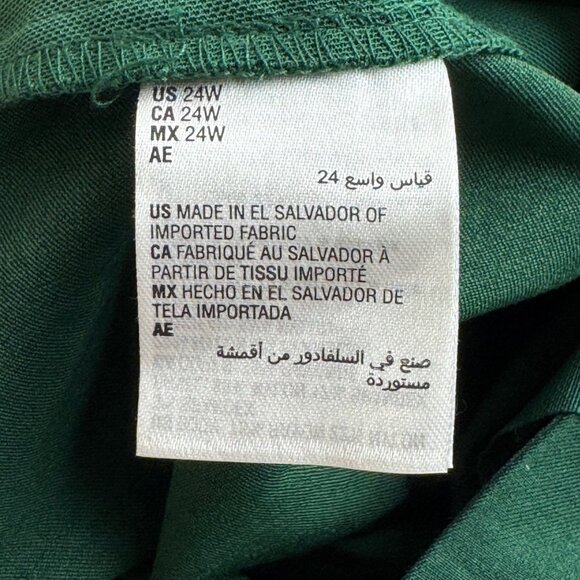 Alfani NEW Ess. Skinny Career Pants Green Plus Size 24W Tummy Control Career - Picture 7 of 12